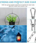 Collage featuring Two Pack Stainless Steel Gate Chain Lock For Outdoor Fences With Carabiner 24 Inch 5/32 Inch Links