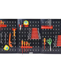 48 X 24 Inch Metal Pegboard Wall Organizer Kit With Hooks Wrench Racks Drill Holder And Screwdriver Organizer For Garage Gear Up