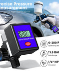 Digital Air Pressure Regulator Quarter-Inch NPT, Adjustable 0-200 PSI With Gauge for Air Compressors and Tools in use