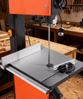 Heavy Duty Woodworking Bandsaw With 3 HP 2240W Motor 18 Inch Cutting Capacity in workshop setting