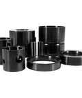 Leaf Spring Pin And Bushing Adapter Service Kit Remover And Installer Tool Set For Heavy Duty Trucks And Equipment in black steel