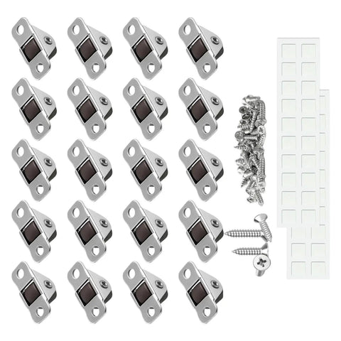 20Lots Furniture Casters, Bottom Mounted for Secure Installation with small cold rolled steel casters and accessory screws.