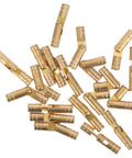 Copper Hidden Hinges For Jewelry Box And Small Wooden Box 20 Pieces Concealed Barrel Hinges With Easy Install And Smooth Closing Action