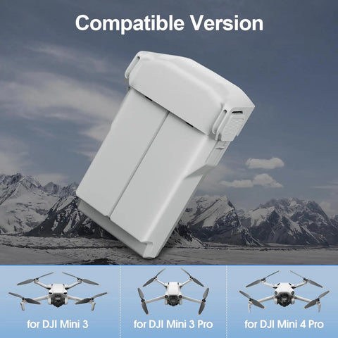 Mini 3 Pro And Mini 4 Pro Battery Plus 2 Pack With Beefed-Up Two-Way Charging Hub, 3850mAh Replacement Drone Battery Kit