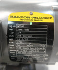 Label on Single 3-Phase AC Motor Frame 56 3/4 HP 1725 RPM 5/8 in (15.88 mm) Shaft 208-230/460V Sealed ball bearing compatible