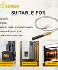 24 Inch Thermopile Generator 5 Pack 750 Millivolt Thermopile Q313A Replacement For Gas Water Heaters Fireplaces Ovens Fryers