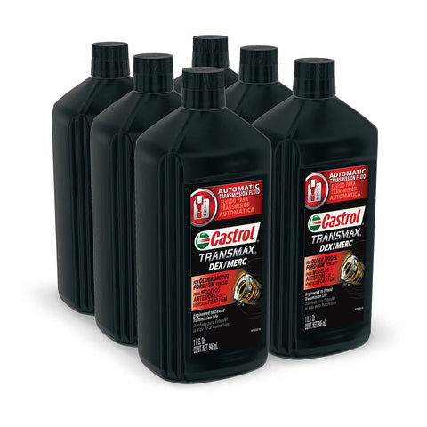 DEX And MERC Automatic Transmission Fluid 1 Quart Pack Of 6 For Smooth Shifts Meets DEXRON III H DEXRON IIE II And MERCON Specs