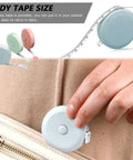 Mini Retractable Tape Measure 3 Pack With Soft Fabric Sewing Ruler pocket size for on-the-go use
