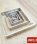 10 Pack 3mm Stainless Steel Corner Brace Brackets Heavy Duty L Shaped Angle Supports With Satin Finish, showing various sizes.