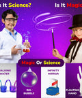 Magic Science Kit For Kids Ages 4 To 8 With 50 Plus Experiments including walking water and float hand experiment setup