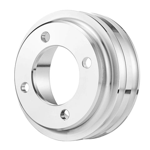 All In One Ford Small Block V Belt Pulley Kit With Alternator Crankshaft And Water Pump For 1969 And Up 302 351C 351M 351W 400M V8 5.0L Engines Three Eighth Inch Belt Compatible featuring CNC machined crankshaft pulley