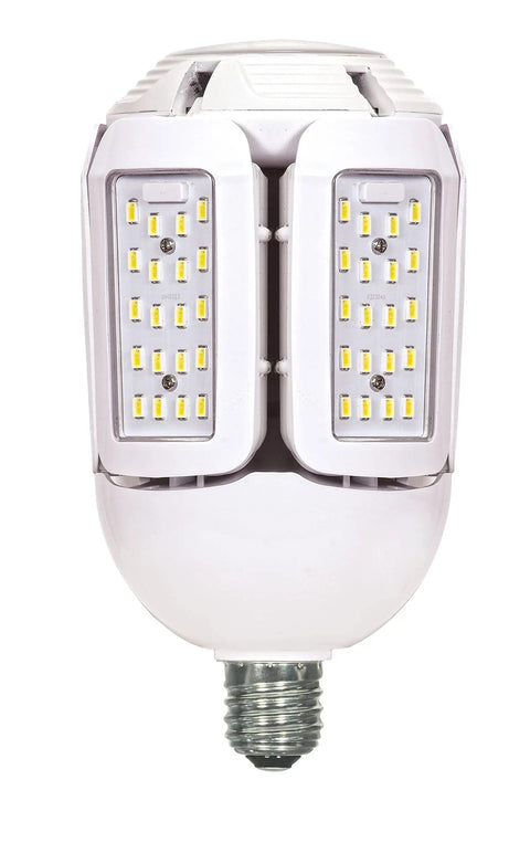 60W LED HID Replacement Bulb 5000K Daylight Mogul Base Extended Length Adjustable Beam Angle 100 To 277 Volt Direct Wire Ballast Bypass Replaces 250W HID And 500W Incandescent
