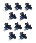 Infrared Slotted Optocoupler Sensor Module For Arduino Dope Speed Measuring Photo Interrupter 3.3V To 5V Easy Hookup, 10 pcs