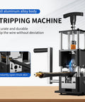 Copper Wire Stripping Machine With Adjustable Range From 0.04 To 1 Inches displayed on a table.