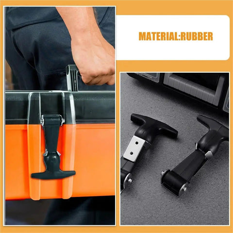 Heavy Duty Rubber Latches Set Of 4 Stainless Steel Buckle Draw Latches Hood Catch cooler lock clasp