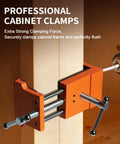 Beefy Pro Grade Cabinet Clamps For Precise Wood Joinery Alignment, Adjustable 4 Point Panel Positioning System with drill guide