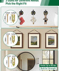 Self Drilling Drywall Anchors Kit With Expansion Screws In Three Sizes Zinc Plated Steel No Drill Required shown holding decor and frames