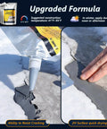 High Elasticity Concrete Crack Filler Self Leveling Quick Drying Waterproof Cement Crack Repair being applied to cracks