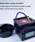 Real Deal Heavy Weight Bench Grinder And Knife Sharpener With Seven Adjustable Speeds And A Pure Copper Motor built tough for wet or dry use with a water recycling system.
