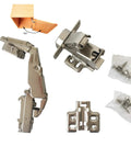 Killer Soft Close Cabinet Hinges Heavy Duty 35Mm Inset Design With Hella Smooth Glide Rock Solid Steel Build Quick Clip On Setup For Kitchens And Closets Pack Of 4 showing hinges and screws.