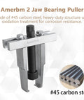 Two Jaw Bearing Puller Remover 30 To 90 Millimeter Adjustable Gear And Bearing Extractor Made of #45 Carbon Steel