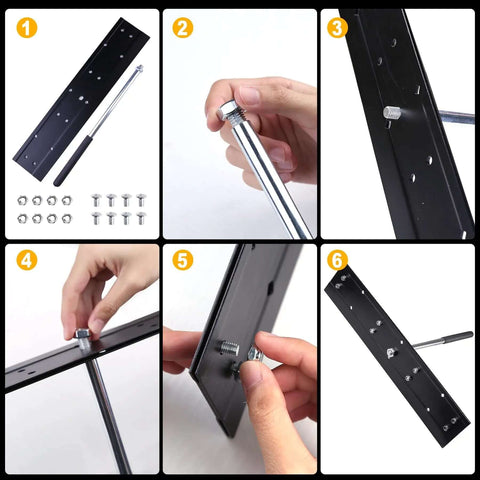 Assembly process of 16 Inch Sheet Metal Folding Hemming Tool Heavy Duty Steel Hand Bender With Three Eighths Inch And One Inch Depths