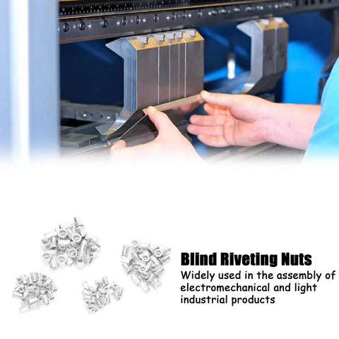 Heavy Duty RivNut Tool Kit With 100 Pcs Aluminum Blind Rivet Nuts M4 M5 M6 M8 For Auto, Furniture And Electrical Projects. This Sick Hand Tool Set Is Perfect For Pros Looking To Get A Grip On Quick And Solid Fastening Jobs Without Breaking The Bank Or, aluminum blind rivet nuts for sheet metal assembly