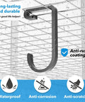 Thickened Bike Hooks For Garage Ceiling Rack Heavy Duty Overhead Storage Hangers Holds Up To 50 Lb Safe Metal Bike Hanger in waterproof coating.