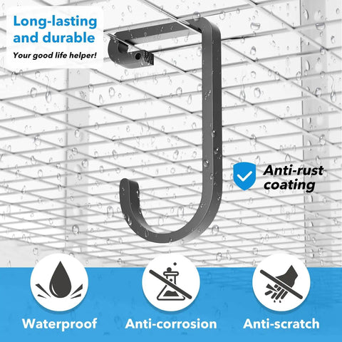 Thickened Bike Hooks For Garage Ceiling Rack Heavy Duty Overhead Storage Hangers Holds Up To 50 Lb Safe Metal Bike Hanger in waterproof coating.