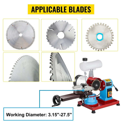 Heavy Duty Rotary Blade Sharpener With Water Injection Cooling For TCT Saw Blades And Carbide Tips Sharpening Machine with multiple blade types