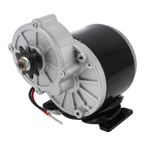 Beefy 12V 500W Gear Reduction Brushed DC Motor With Aluminum Alloy Body And Included Speed Controller for Electric Bikes