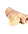 OEM Replacement Strainer Line 00-186922 for Commercial Kitchens, heavy-duty brass part, angled view, easy install design