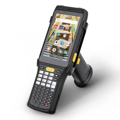 Android 13 Barcode Scanner PDA083 with Zebra 4750MR Mid Range Scanner, inventory handheld PDA with pistol grip for 1D and 2D codes