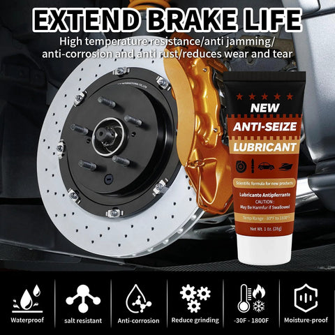 copper anti-seize brake lubricant extending brake life with high temp resistance and anti-corrosion properties for easy disassembly