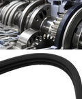 Heavy Duty 3PJ 307MM V Ribbed Drive Belt Two Pack For Power Tools And Small Appliances Featuring Three Rib Serpentine Design close-up view.