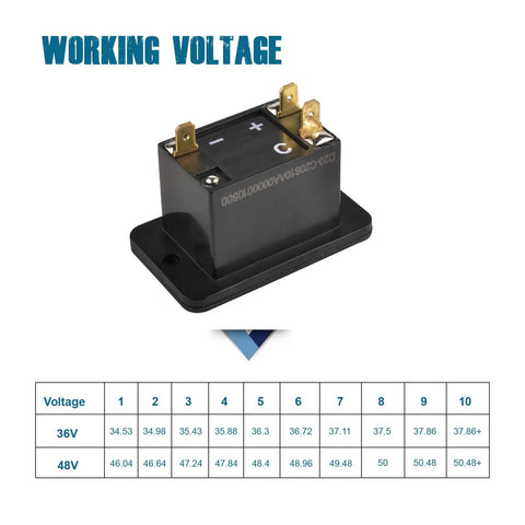 Cool 36V Battery Meter Gauge Compatible With Trojan Batteries Easy Install Digital Voltage Monitor For Golf Carts And Industrial Equipment Compact Power Capacity Display Kit Durable Construction with voltage readings.