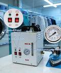 Pro Grade 110V Commercial Curtain Steamer With 4L Tank And 3KG Steam Flow Adjusted By Visual Gauge, showing control panel and manometer.