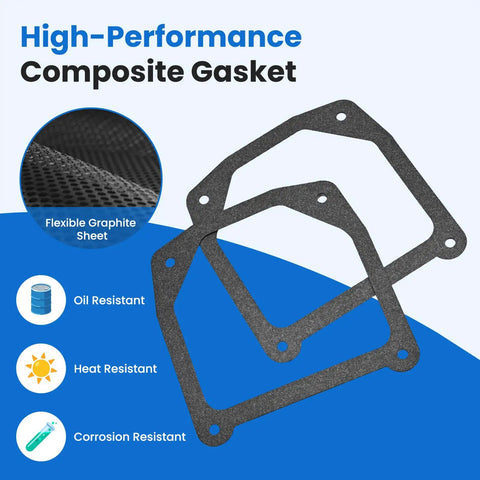 Two Pack High Heat Valve Cover Gasket For Kohler 7000 Series Engines Non Asbestos Durable Flexible Seal Replacement For Lawn Mowers Easy Install And Long Lasting Performance, composite graphite sheet