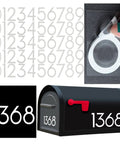 2 Inch Reflective Mailbox Numbers For Outside 5 Sets Self Adhesive Vinyl House Numbers Pre Cut With Sticky Tabs For Easy Backing Peeling