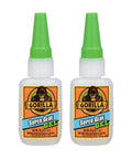 Gorilla brand Super Glue Gel Clear 20 Gram Pack Of 2 All Purpose Fast Setting Adhesive For Glass Plastic Wood Metal Ceramic Rubber Leather Bonds
