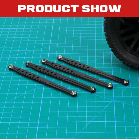 Lower Suspension Links Set 4Pcs For RedCat 1/10 Everest Gen7 Pro And Sport RC Crawler Aluminum Linkage Arms Upgrade Part In Black