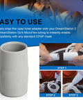 CPAP Tube Adapter For DreamStation 2 And DreamStation Go MicroFlex Tubing Connector Universal Mask Compatibility for 12mm tubing