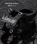 Short 45mm MTB Bike Stem for 25.4 and 31.8 Clamp, 4 Bolt Aluminum Handlebar Stem With 28.6 Steerer, glossy black finish with water droplets