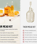 Mead Making Kit For Beginners All In One Home Brewing Starter With 1 Gallon Glass Carboy Hydrometer For Alcohol Test Auto Siphon Airlock Guide
