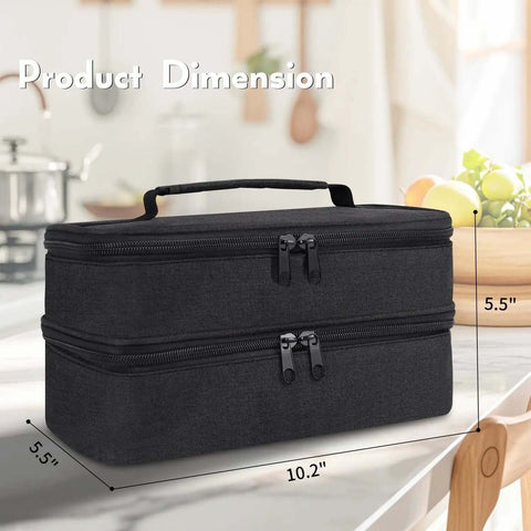 Solid Double Layer Hand Blender Storage Bag And Handy Mixer Transport Case For Kitchen Appliance Protection And Zero Drama Pantry Organization With Generous Padding And Heavy Duty Polyester, dimensions 10.2 x 5.5 x 5.5 in.