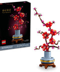 Botanicals Plum Blossom Building Set For Adults Diy Flower Craft Kit For Dining Table Centerpiece And Living Room Decor Grown Folks Friendly 18 Plus Relaxing Creative Experience Gift For Birthdays 10369, 327-piece LEGO set in blue pot