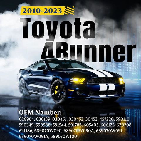 Toyota 4Runner Rear Hatch Struts 2010 2023 2 Pack Budget Replacement Lift Supports Trunk Shocks Car Image and OEM Numbers