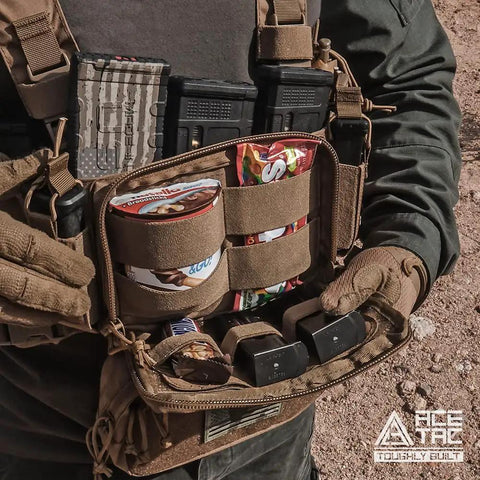 Badass Tactical Chest Rig With Hella Modular Build Holds Three 556 And 762 Ammo Rounds Plus Pistol Mag Slots And Molle Dangled Storage Ready For Duty Gear