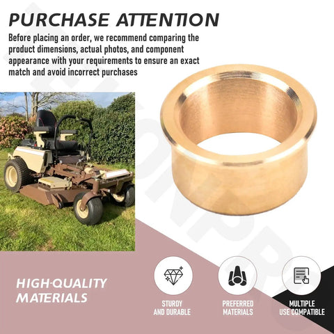 Two Pack Heavy Duty Oilite Bushing Direct Drop Replacement For 121756 2 Fits Grasshopper Zero Turn Mower Deck Bearings Built Tough For Real World Hustle