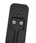 Close-up of Sturdy Black Back Plate Mount Accessory For Video Doorbell Quick Install And Easy Repair, Durable Plastic Backplate